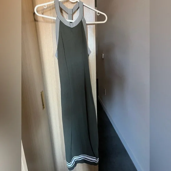 Mango Green and White Racerback Maxi Dress - Picture 2 of 4